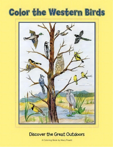 Color The Western Birds, De Mary Pruett. Editorial Graphic Arts Center Publishing Co, Tapa Blanda En Inglés