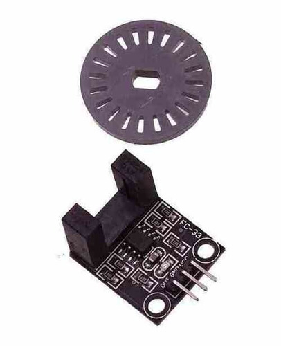 Kit Modulo Hc020k Sensor Tacometro Encoder Velocidad + Rueda