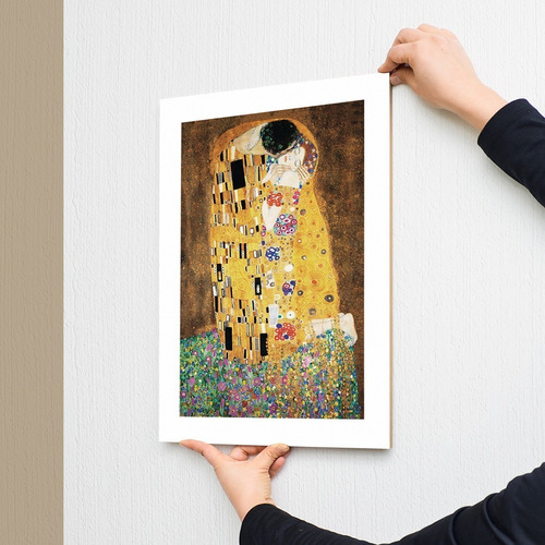 Cuadro El Beso Klimt Láminas Obras Arte Para Cuadros 33x48cm