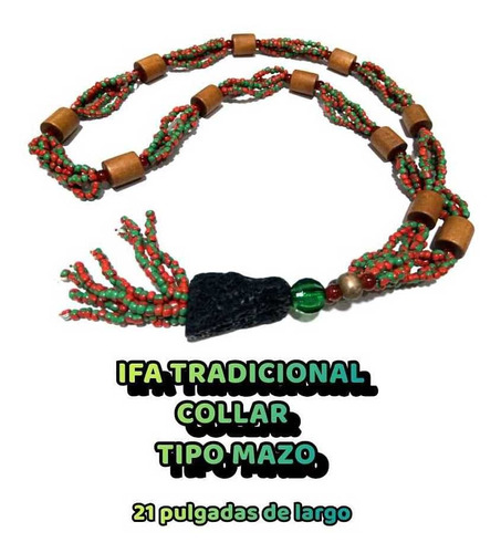 Collar Tipo Mazo Ifa Tradicional Santería Yoruba Osha Orula 