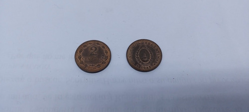 Moneda De 2 Centavos Años 1939/49 Cobre Argentina