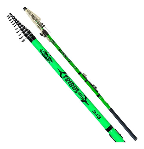 Vara Pesca Ultra Light 2.7m 108g 6-12lb Verde
