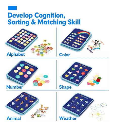 * Novo Livro De Brinquedos Sensoriais Toddler Busy Board