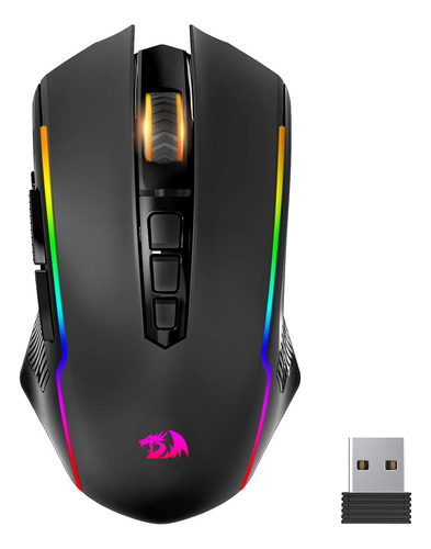 Mouse Redragon Gaming, Mouse Inalámbrico Para Juegos Con Res