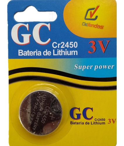 Pilha Bateria Moeda Cr2450 3v Lithium Unitário