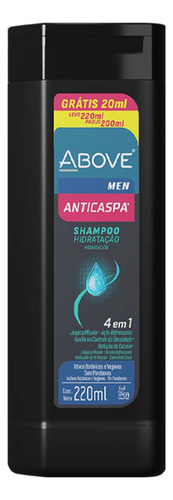 Kit 3 Und Shampoo Above Anticaspa Men 4 Em 1 325ml