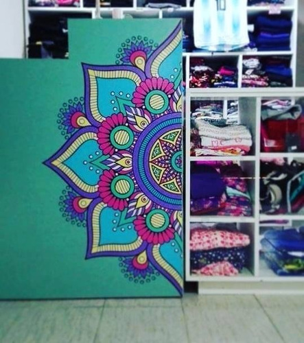 Vinilos Decorativos Mandalas Heladeras  Puertas 1.50 X 60 