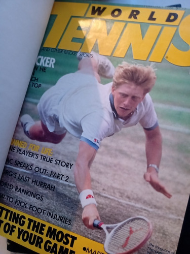 Imagen 4 de 6 de Revista Tennis Y World Tennis 1986 2 Tomos Encuader. Tenis