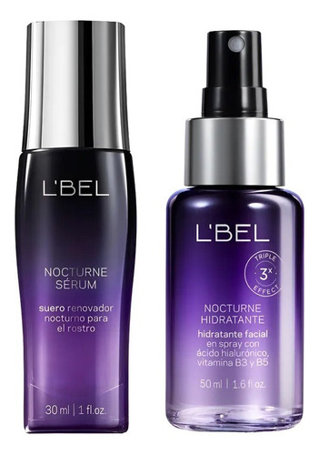 Set Nocturne Serum Rostro E Hidratante Facial - L'bel