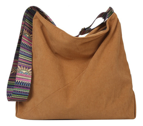 Bolso De Mano De Lona De Playa De Pana Para Mujer, Bolso [u]