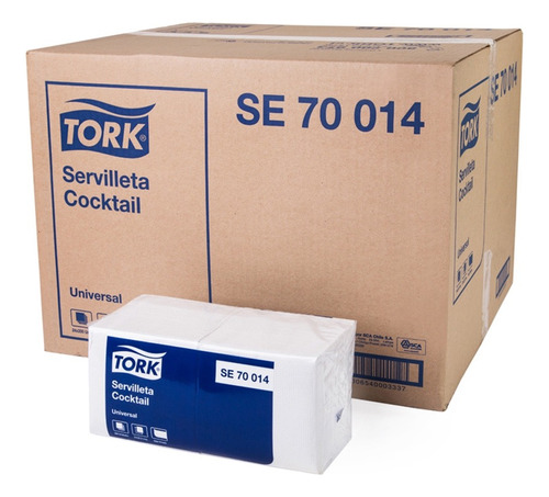 Servilleta Cocktail Tork Universal 24 Pqte 200 Hjs X Pqte