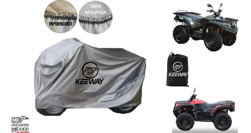 Funda Afelpada 100% Impermeable Cuatrimoto Keeway Atv 300 