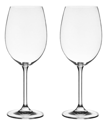 Jogo 2 Taças Cristal Vinho Tinto 450 Ml Linha Gastro/colibri