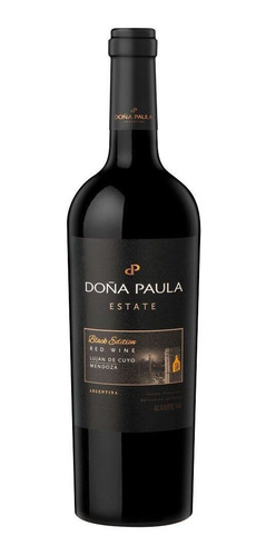 Imagem 1 de 1 de Vinho Argentino Tinto  Estate Black Edition Doña Paula 750ml