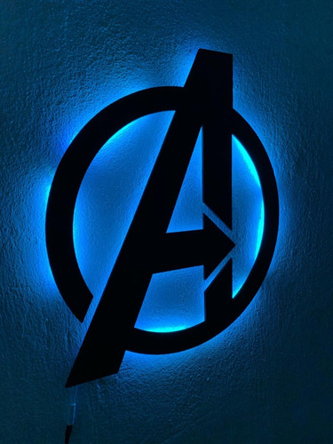 Escudo Logo Avengers Led Mod 8531