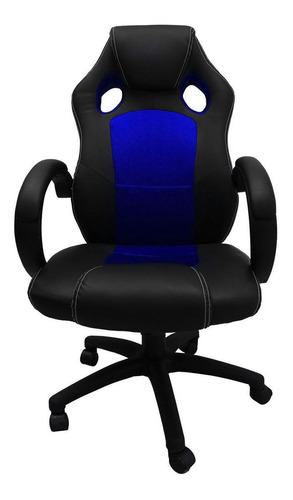 Silla de escritorio Urban Design Gamerchairn SG ergonómica  azul con tapizado de cuero sintético