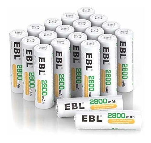Baterías Recargables Ebl 20-counts Aa Baterías Aa De Alta Ca
