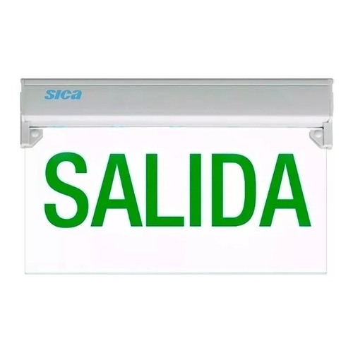 Cartel Luminoso Led De Salida Señalizador 5w 3hs Sica