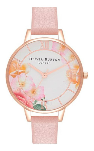 Reloj Olivia Burton Mujer Cuero Ob16tp03 Tea Party