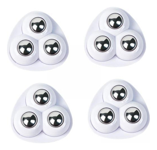 5 X 4 Ruedas Giratorias Autoadhesivas Silenciosas Con