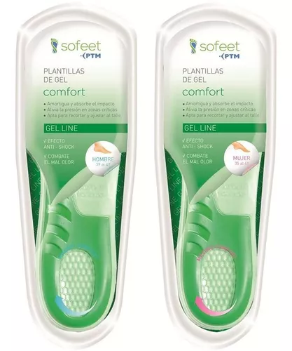 Plantillas De Gel Comfort Hombre Pie Sofeet Ptm X Par