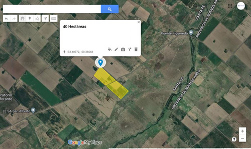 Campo Agricola De 40 Hectareas En Rueda (santa Fe)