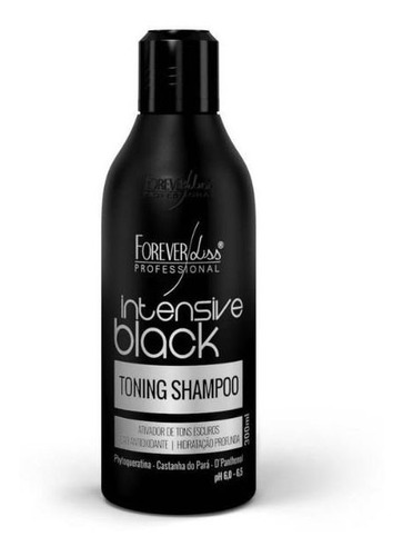 Imagem 1 de 2 de Shampoo Intensive Black Forever Liss 300ml