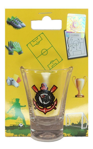Kit C/2 Copos Shot 60 Ml Do Corinthians