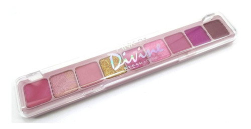 Imagen 6 de 9 de Paleta Sombras Compactas Ojos Matte Y Glitter Divine Pink 21