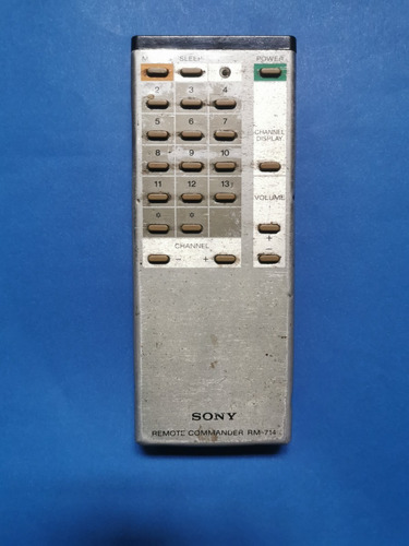 Control Remoto Tv  Antiguo Sony Rm-714
