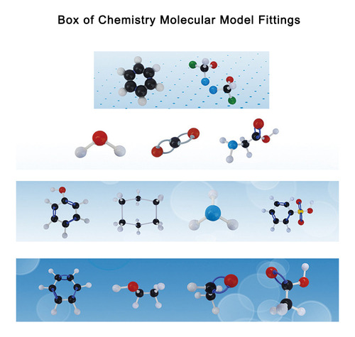 Kit De Modelo Molecular, Química Orgánica E Inorgánica, 60 P