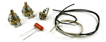 Quality P Bass Complete Wiring Kit, Cts, Switchcraft Aad