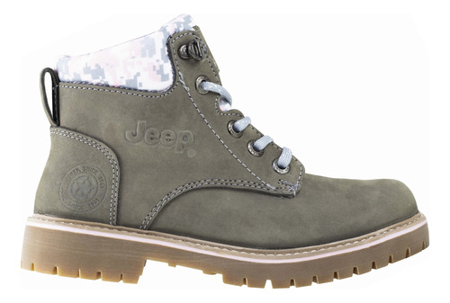 Botas Casco Acero Jeep Casual Estilo 10754 Nobuck Gris