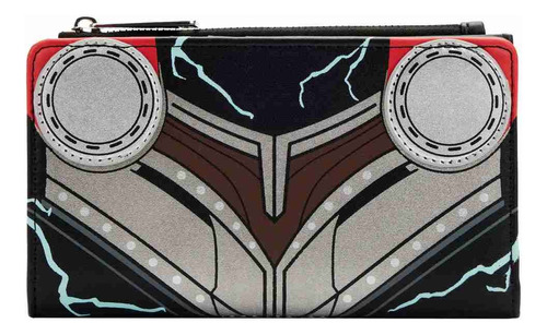 Loungefly Marvel Thor L&t Flap Wallet Color Azul