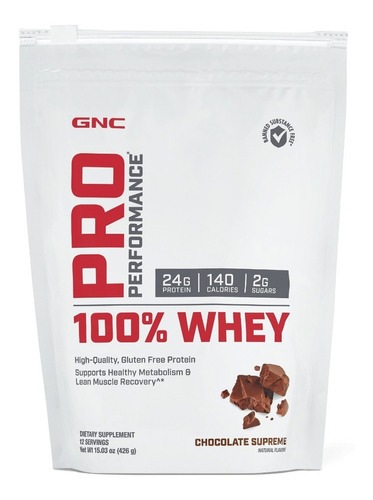Proteína De Suero Gnc Pro Performance® 100% - Chocolate Supr