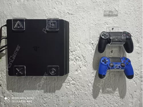 Soporte Para Ps4 Con Kit Led Rgb Y Dos Bases Para Control