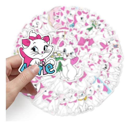 Marie - Set 50 Stickers / Calcomanías / Autoadhesivos