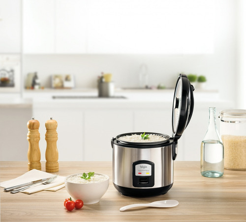 Panela Arroz Eletrica 10 Xicaras Inox 700w Rizzo Elgin 220v