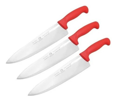 3 Cuchillos Chef Profesional 10 Pulgadas Vencort - 3 Pzs