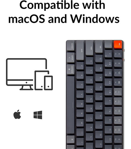 Teclado Keychron K3 V2, Mecánico, 84 Teclas, Inálambrico.og1