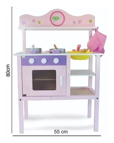Acool Cocina De Madera Con Accesorios Didactico Ac7702 Ed