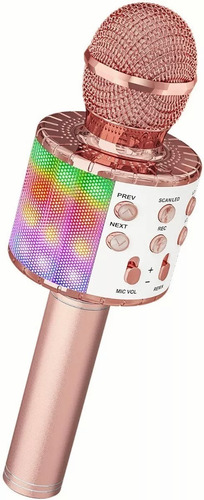 Micrófono De Karaoke Inalámbrico Bluetooth Con Bocina