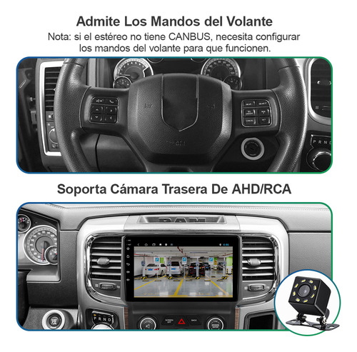 Zk Estéreo Carplay Para Dodge Ram 1500 2014-2019 A/a Auto