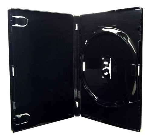 50 Estojo Capa Caixa Box Dvd Preto Amaray Filme