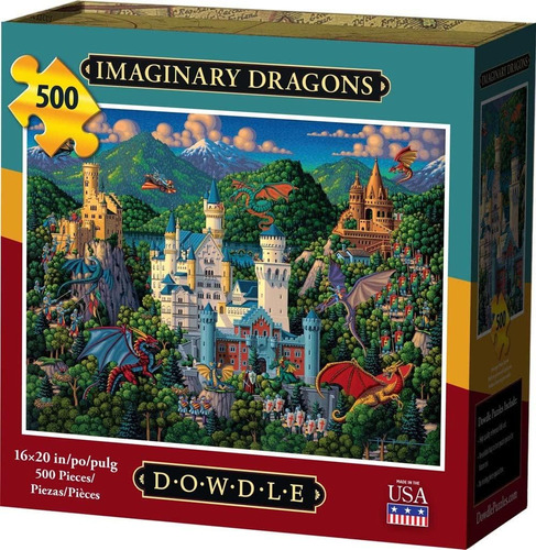 Dowdle Jigsaw Puzzle - Dragones Imaginarios - 500 Piezas