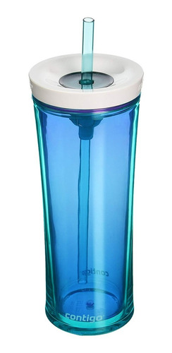 Termo Vaso Plástico Pitillo 591ml Contigo Ideal Para Agua