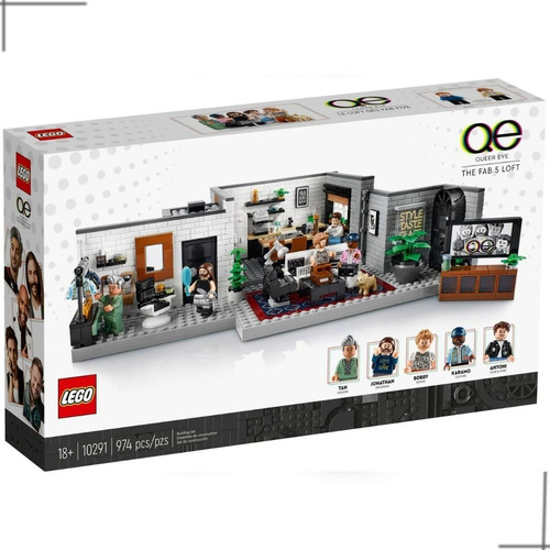 Lego Creator Queer Eye O Loft Dos Fab Five 974 Peças 10291