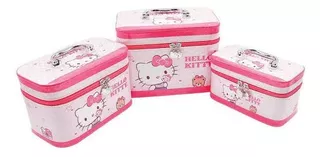 Porta Cosmetico Neceser 3 Tamaños Hello Kitty Pack