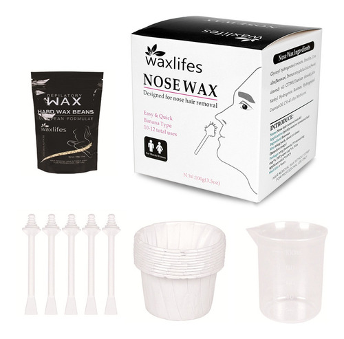 Kit De Cera Safe For Women Beans Nose Wax Aplicadores De Cer