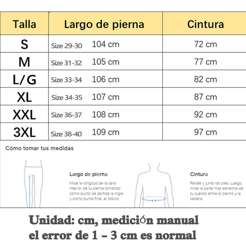 Mz Pantalón Jogger Bolsas Cargo Casual Cómodo Gabardina